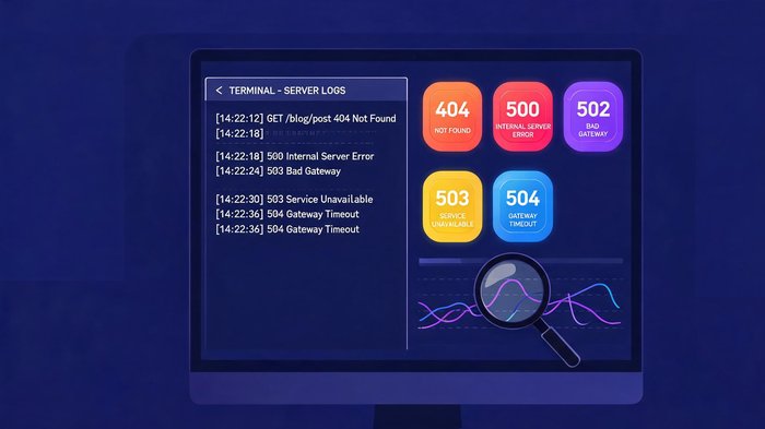 Hostinger网站错误排查大全2026:404/500/502/503/504错误原因与解决方案